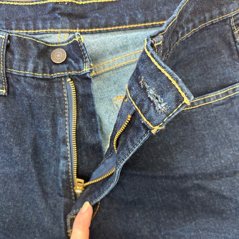 Men’s Levi’s 505 Straight Leg Blue Jeans 32x31 EUC - Picture 5 of 11